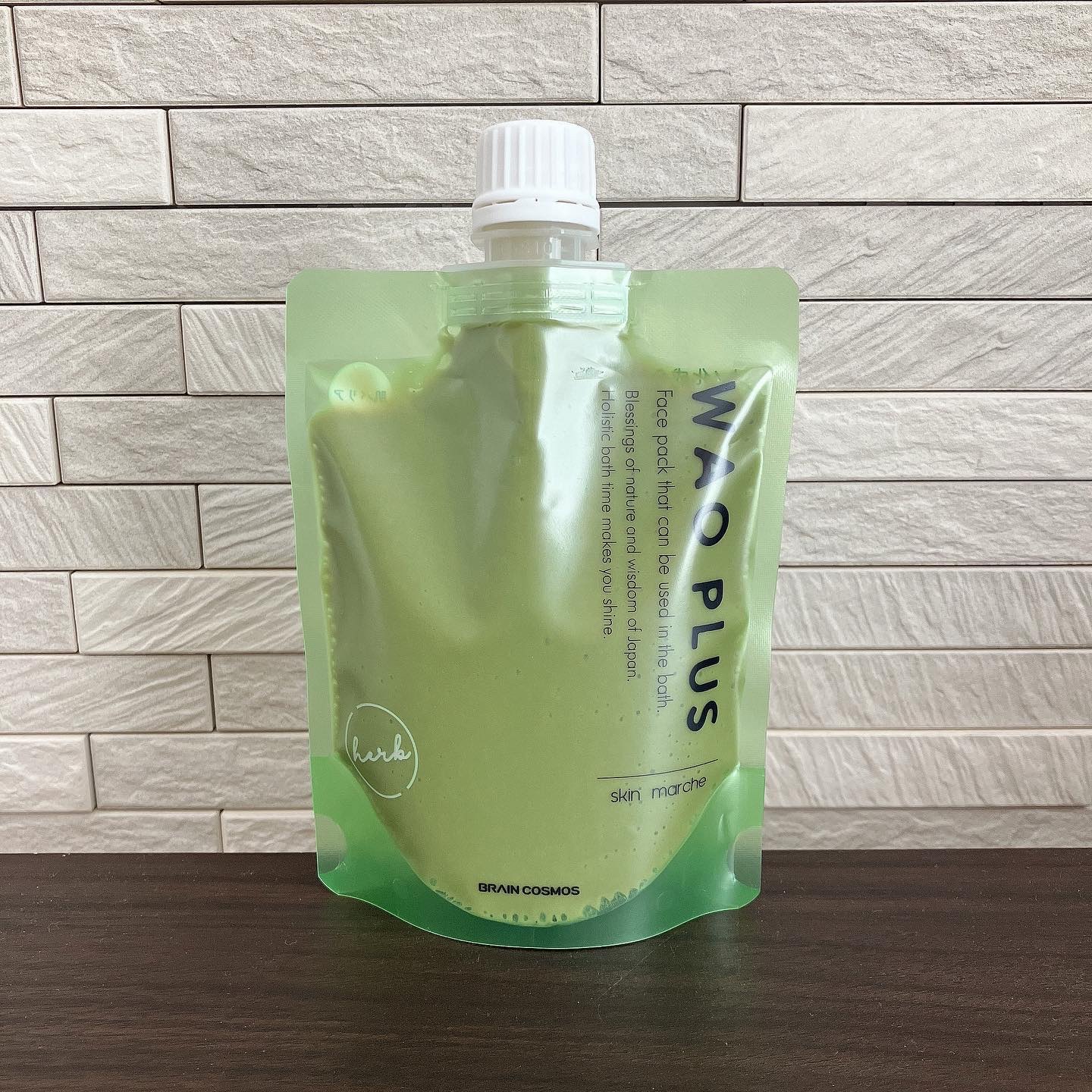 skinmarche WAOPLUS ハートリーフマグワートブースターマスク/ブレーンコスモス/洗い流すパック・マスクを使ったクチコミ（1枚目）