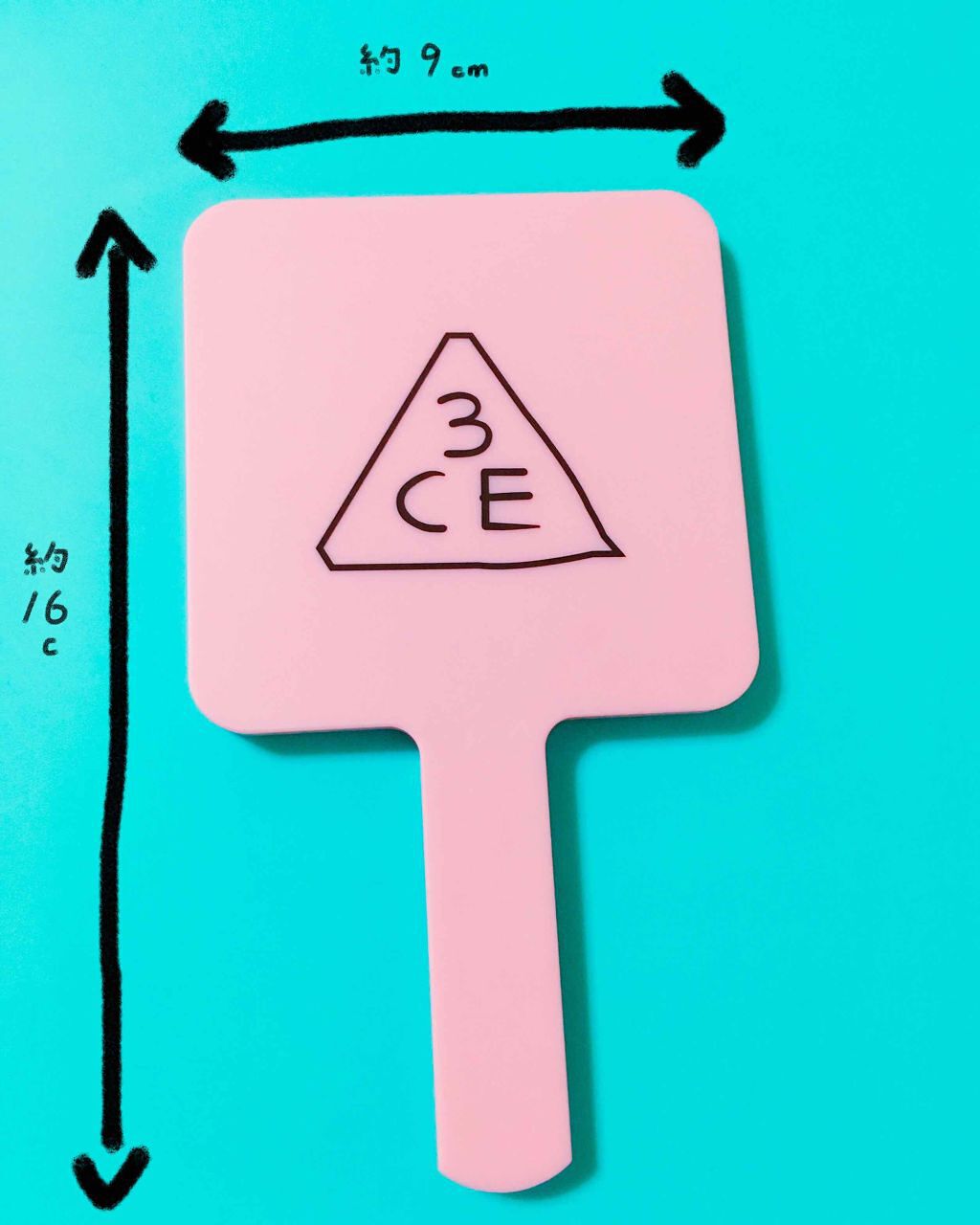 3CE スクエア ミニ ハンドミラー/3CE/その他化粧小物を使ったクチコミ(2枚目)