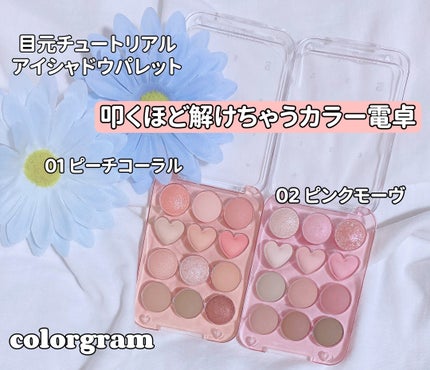 目元チュートリアルアイパレット/Colorgram/アイシャドウパレットを使ったクチコミ(1枚目)