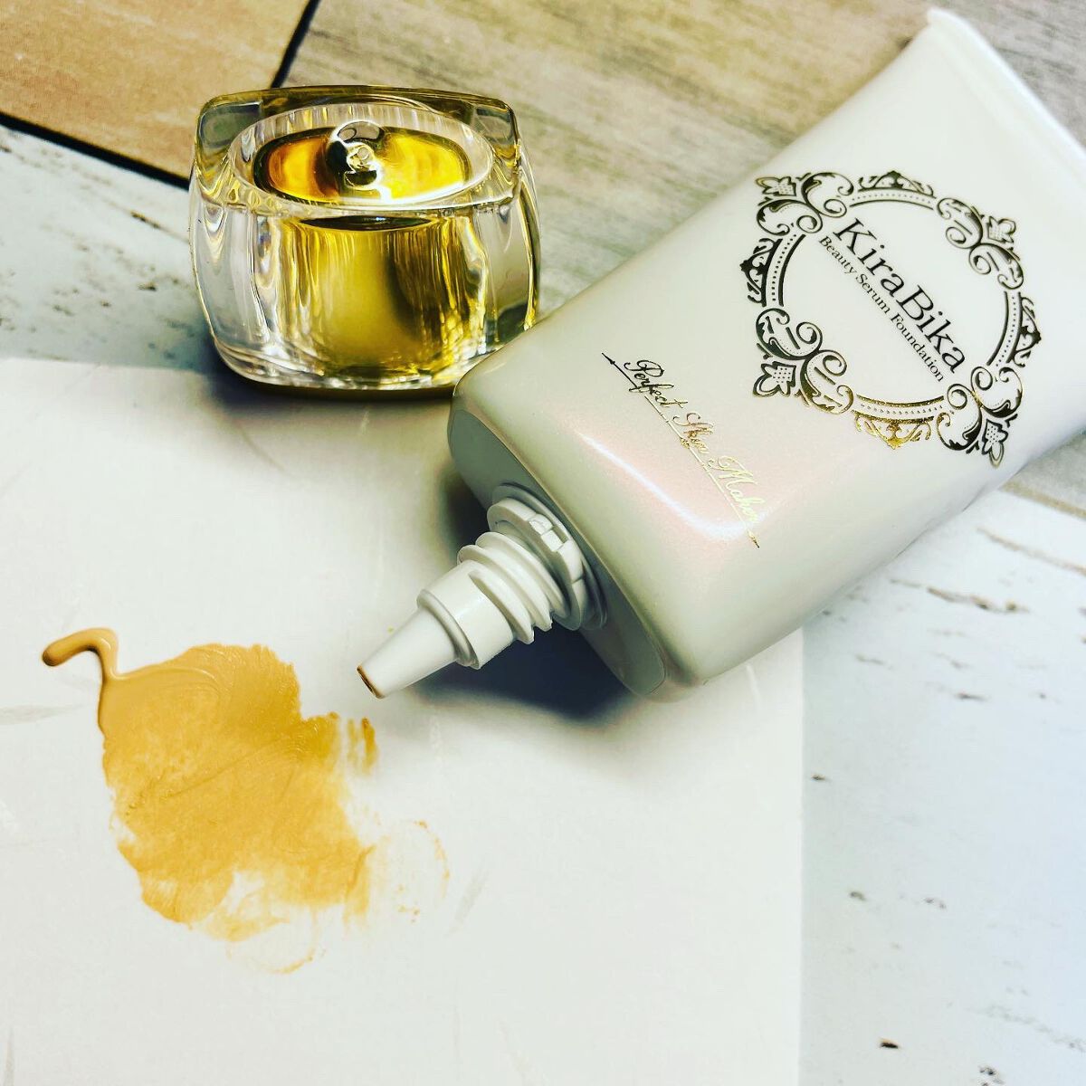 きらびか ビューティーセラムファンデーション/KiraBika/リキッドファンデーションを使ったクチコミ(2枚目)