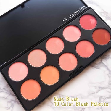  BH Cosmetics Professional Blush - 10 Color Blush Palette/bh cosmetics/パウダーチークを使ったクチコミ（1枚目）