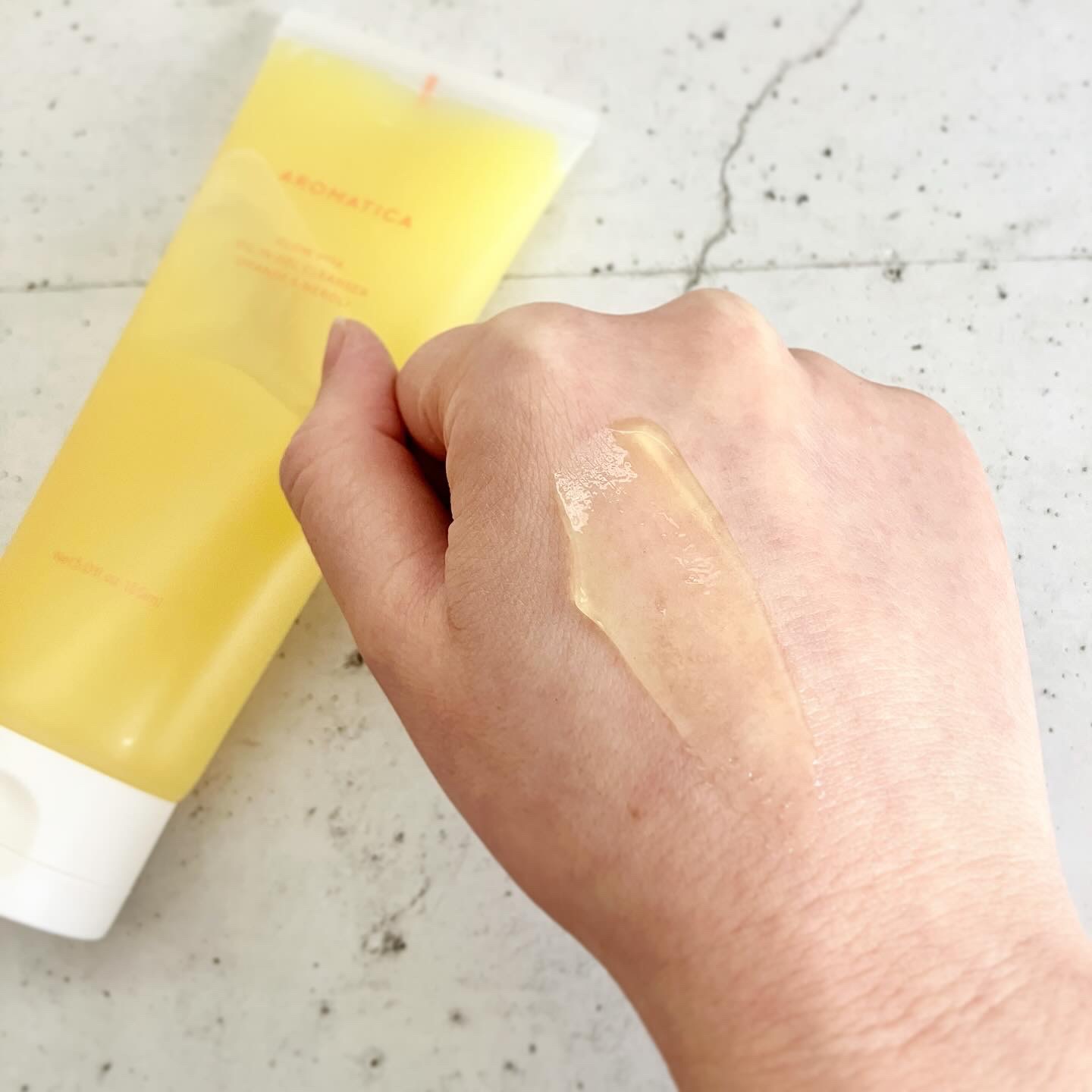 グロービタオイル イン ジェル クレンザー オレンジ&ネロリ/AROMATICA/クレンジングジェルを使ったクチコミ（2枚目）