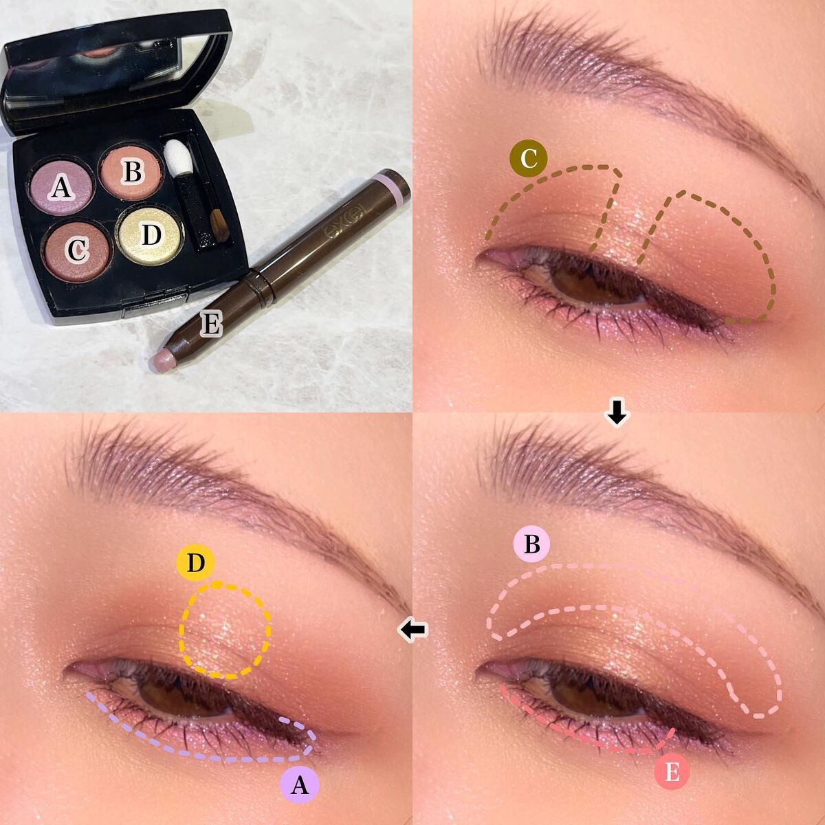 レ キャトル オンブル/CHANEL/アイシャドウパレットを使ったクチコミ(5枚目)