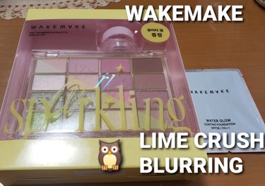 WAKEMAKE ソフトブラーリング アイパレットのクチコミ「こんにちは😊ぽん🦉です🌞

いつもは、夜更新なのですが、今日はお仕事前に待望のアイシャドウパレ.....」（1枚目）