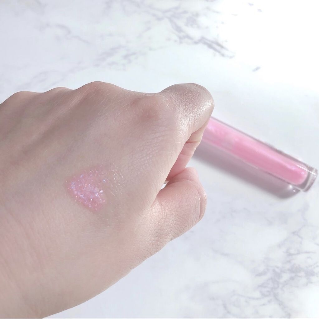 メスメリック グラスリップオイル 03 スノーラビット/CHICCA/リップグロスを使ったクチコミ（3枚目）