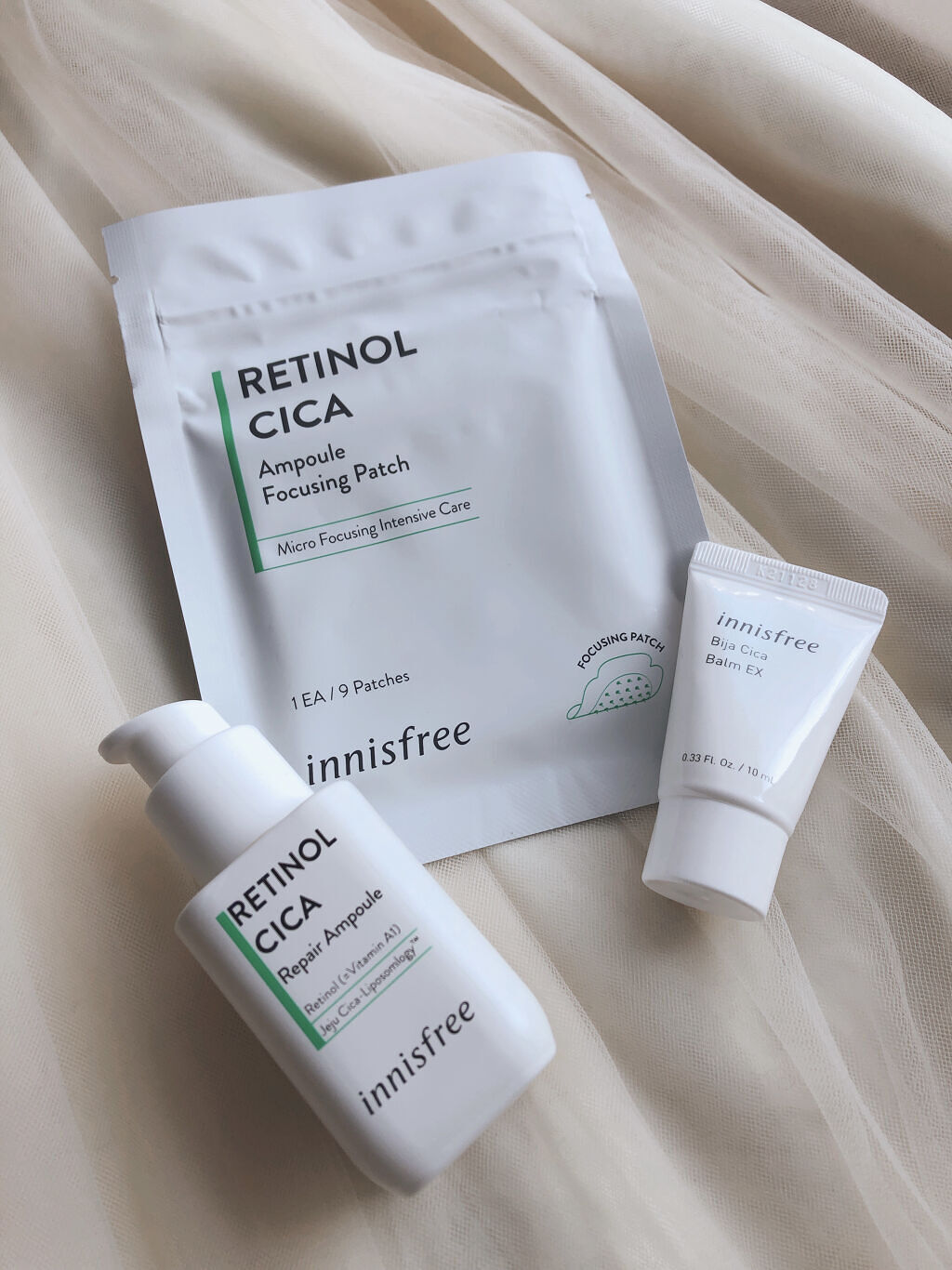 レチノール  シカ リペア セラム スペシャルセット/innisfree/美容液を使ったクチコミ（3枚目）