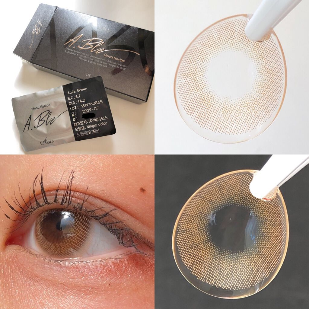 エーブルグレー(A.ble Gray)/OLOLA/カラーコンタクトレンズを使ったクチコミ(2枚目)