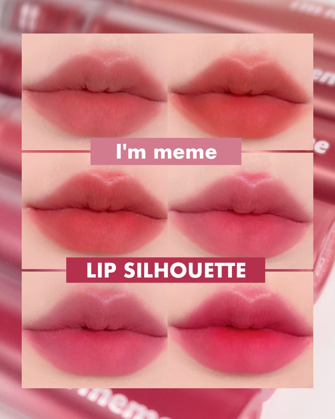 リップシルエットマットベルベットティント/i’m meme/リップティントを使ったクチコミ（1枚目）