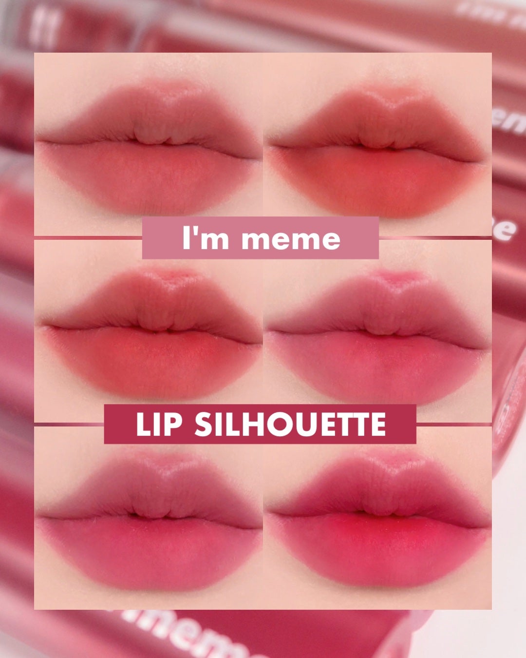 リップシルエットマットベルベットティント/i’m meme/リップティントを使ったクチコミ(1枚目)