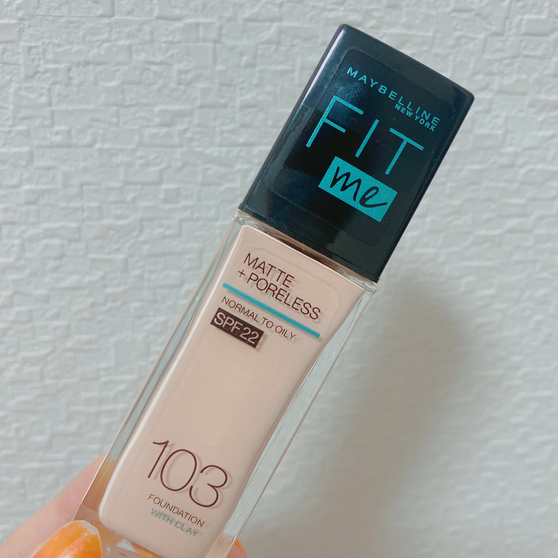 フィットミーリキッドファンデーション 103/MAYBELLINE NEW YORK/リキッドファンデーションを使ったクチコミ（1枚目）
