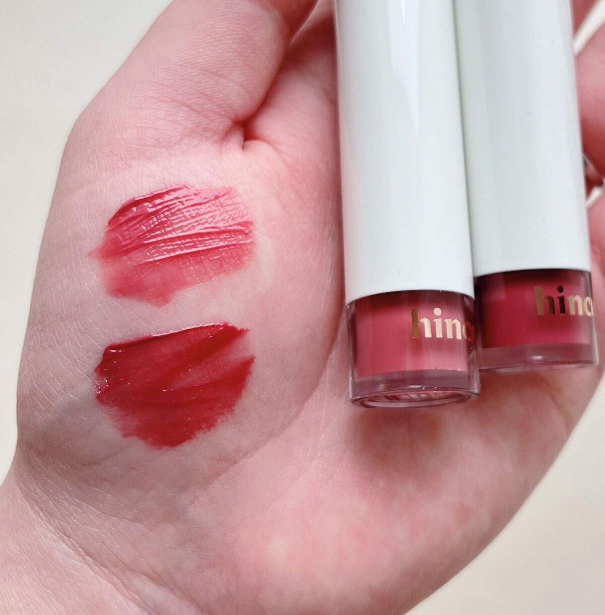 ムードインハンサーウォーターリキッドグロウ/hince/口紅を使ったクチコミ(2枚目)