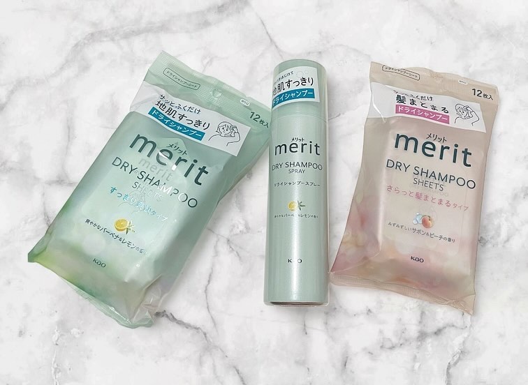 メリット ドライシャンプーシート すっきり爽快タイプ/メリット/ドライシャンプーを使ったクチコミ（1枚目）
