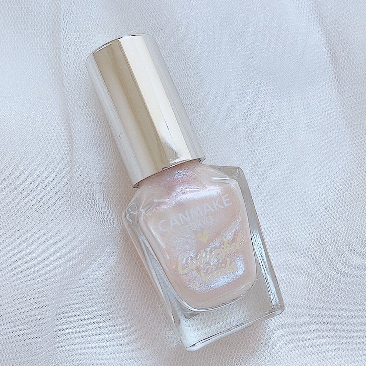 カラフルネイルズ N49 オパールピンク/キャンメイク/マニキュアを使ったクチコミ（2枚目）