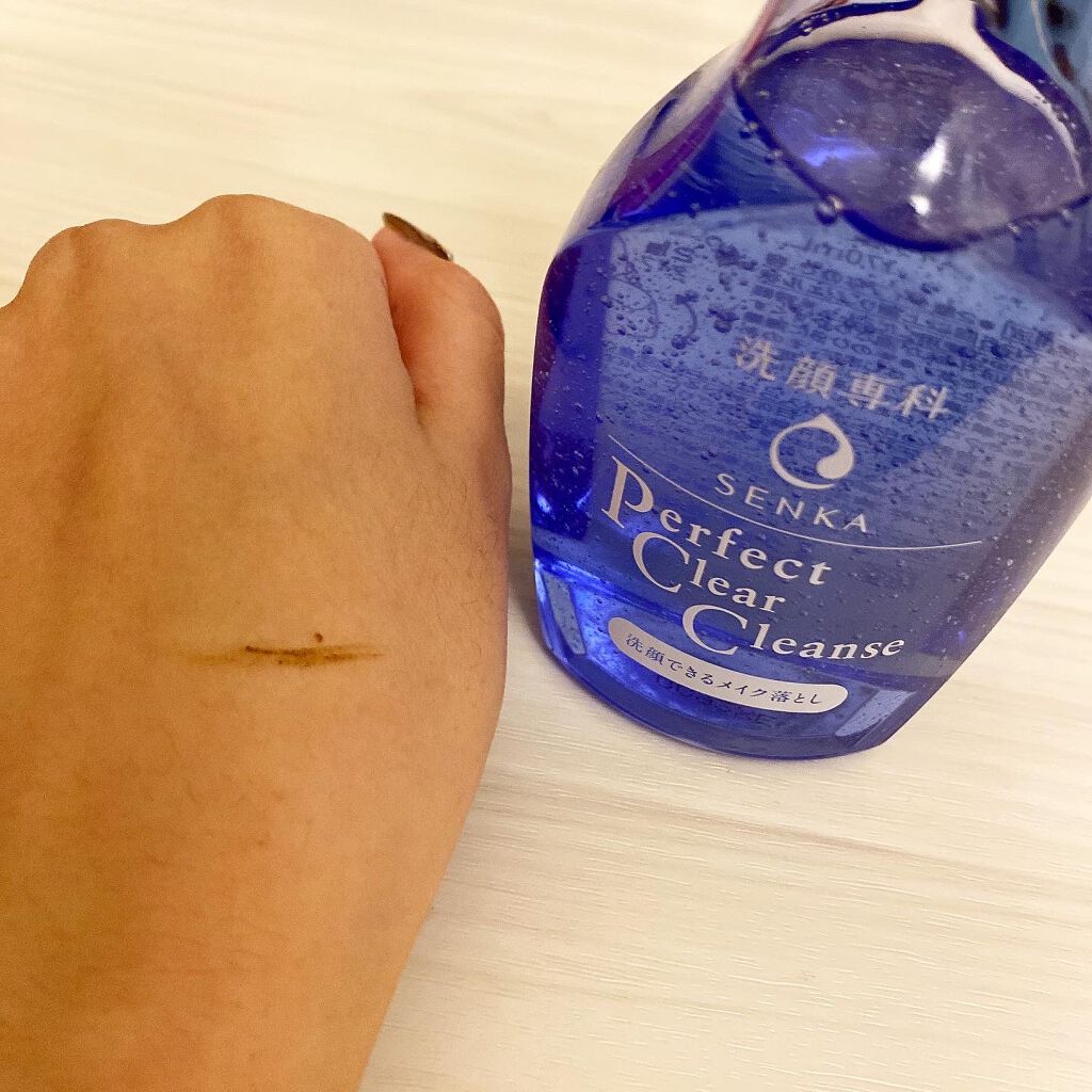 洗顔専科　パーフェクトクリアクレンズ/SENKA（専科）/クレンジングジェルを使ったクチコミ（2枚目）