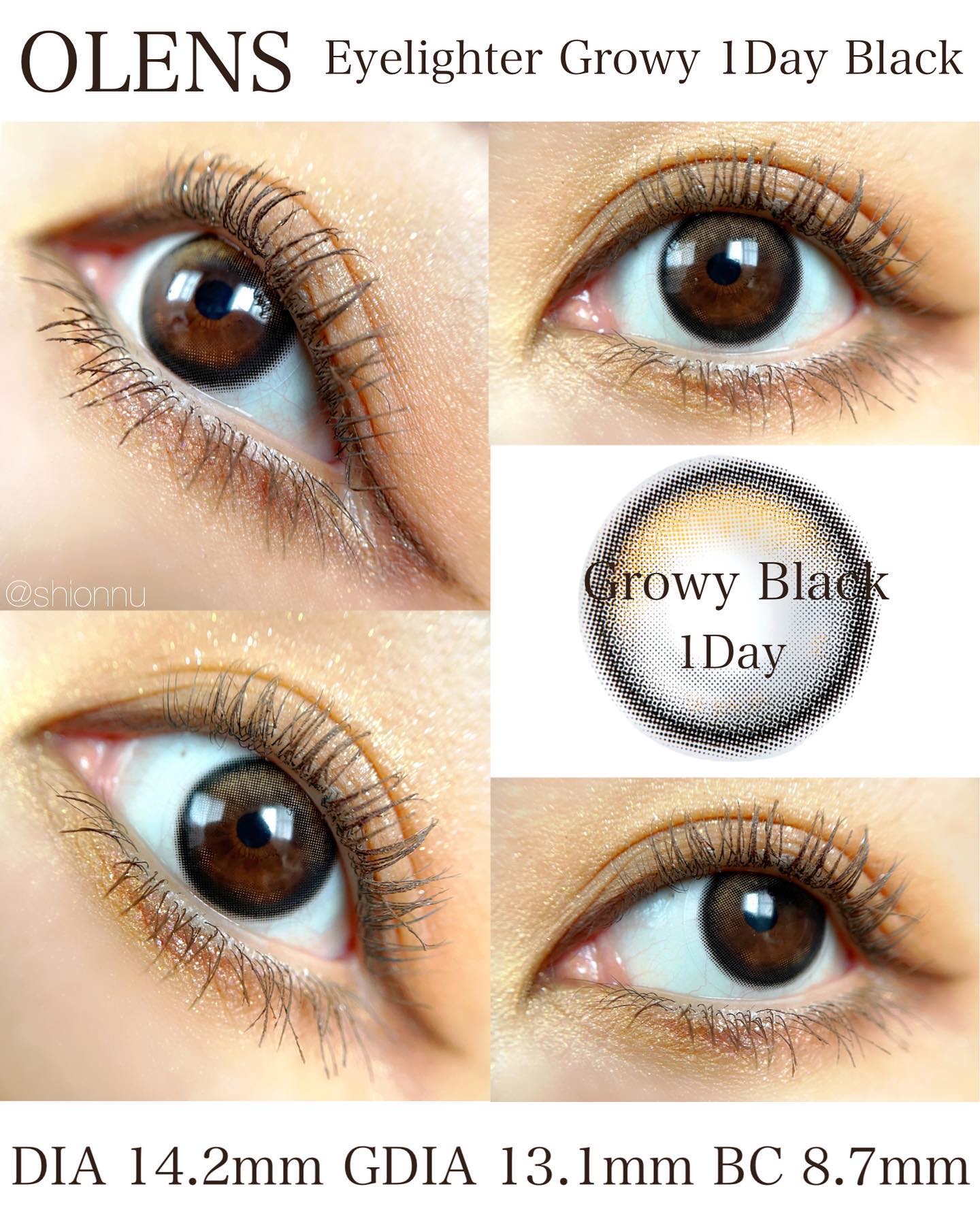 Glowy 1day/OLENS/ワンデー（１DAY）カラコンを使ったクチコミ（2枚目）
