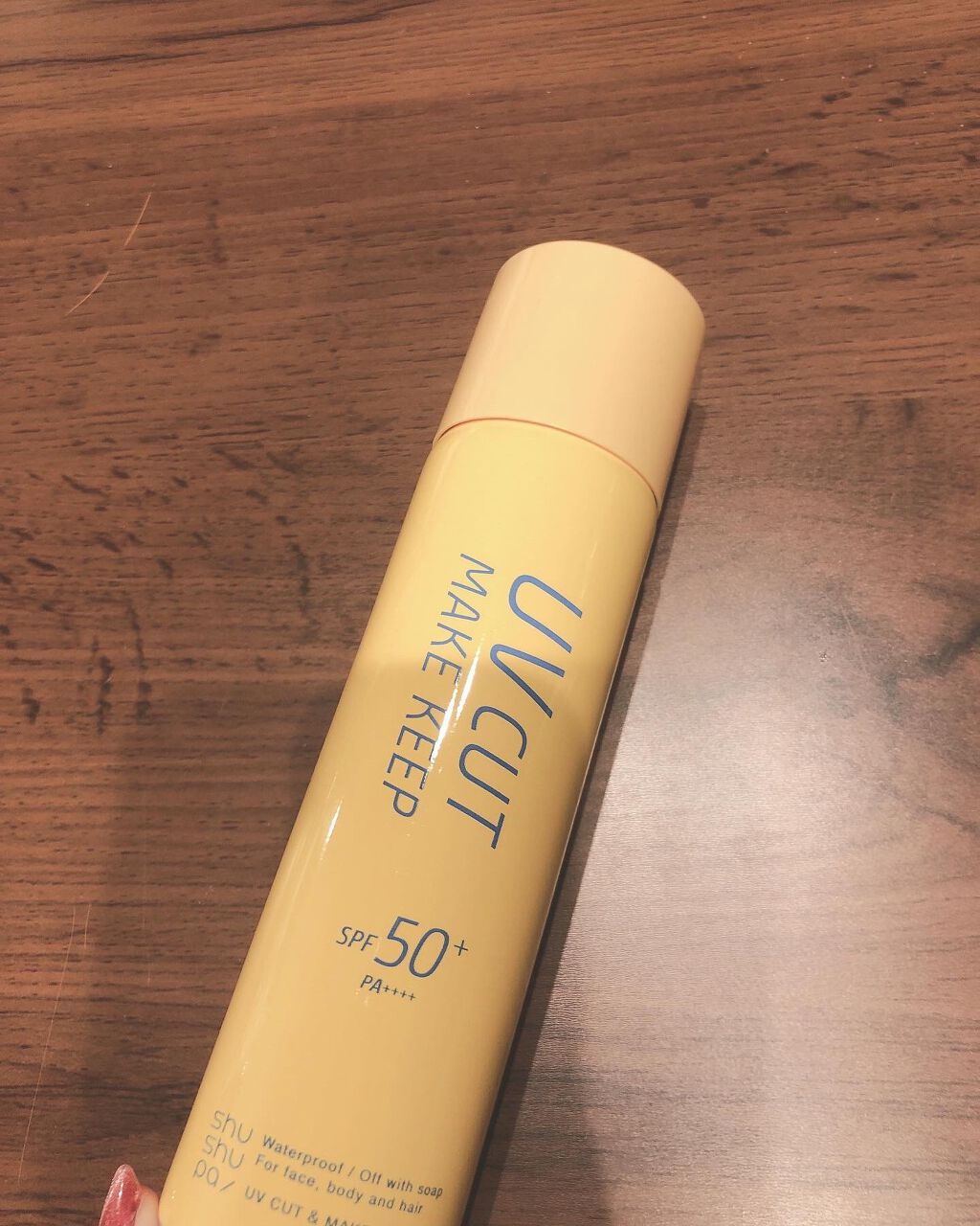 UVカット&メイクキープスプレー+ /shushupa!/日焼け止めミスト・スプレーを使ったクチコミ(2枚目)