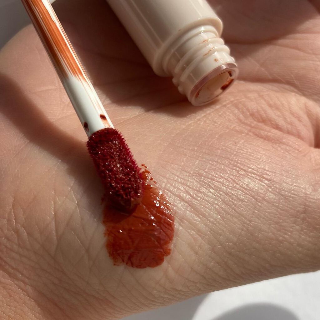 ジューシーリップティント/キャンメイク/口紅を使ったクチコミ（3枚目）