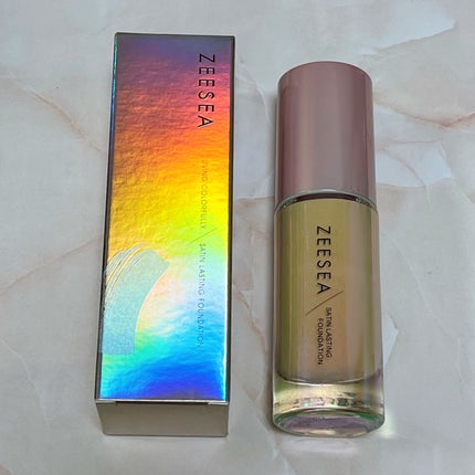 サテンラスティングファンデーション P01 ライトベージュ/ZEESEA/リキッドファンデーションの画像