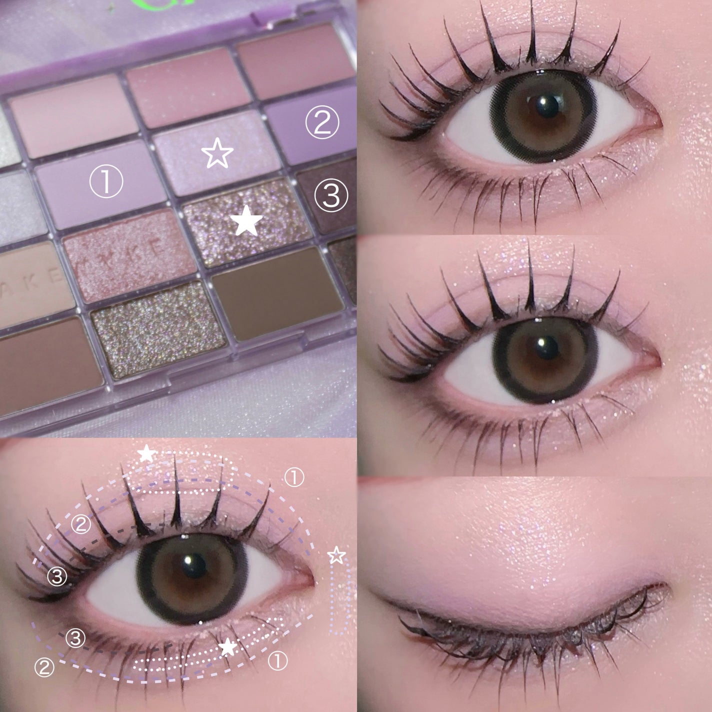 ソフトブラーリングアイパレット/wakemake/アイシャドウパレットを使ったクチコミ(3枚目)