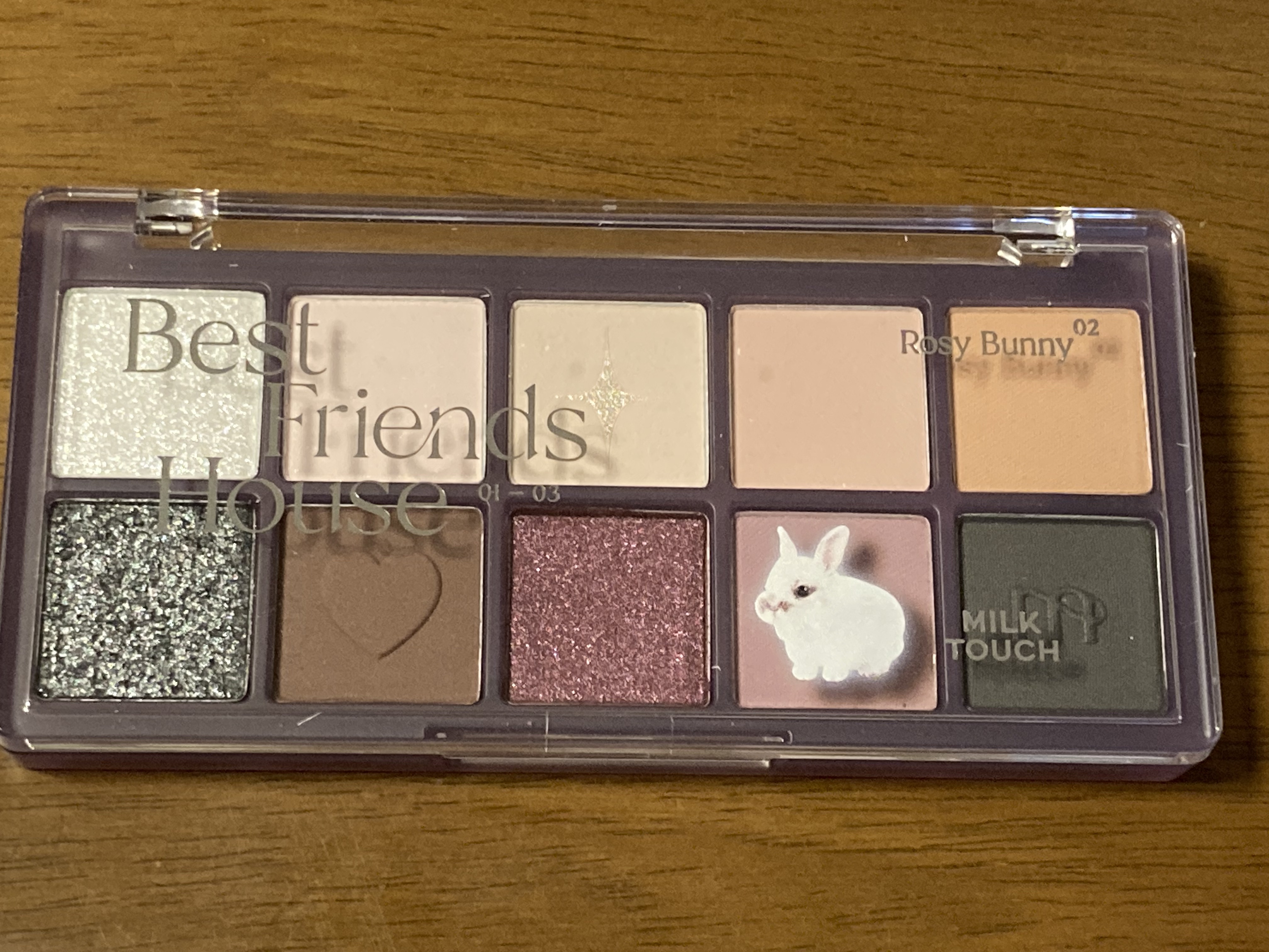 ビーマイベストフレンズハウスパレット 02 Rosy Bunny/Milk Touch/アイシャドウパレットを使ったクチコミ（2枚目）