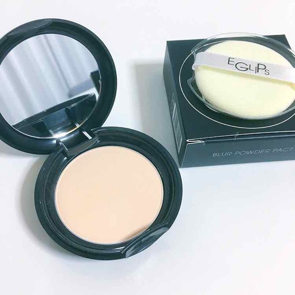 ブラーパウダーパクト/EGLIPS/パウダーファンデーションを使ったクチコミ（2枚目）