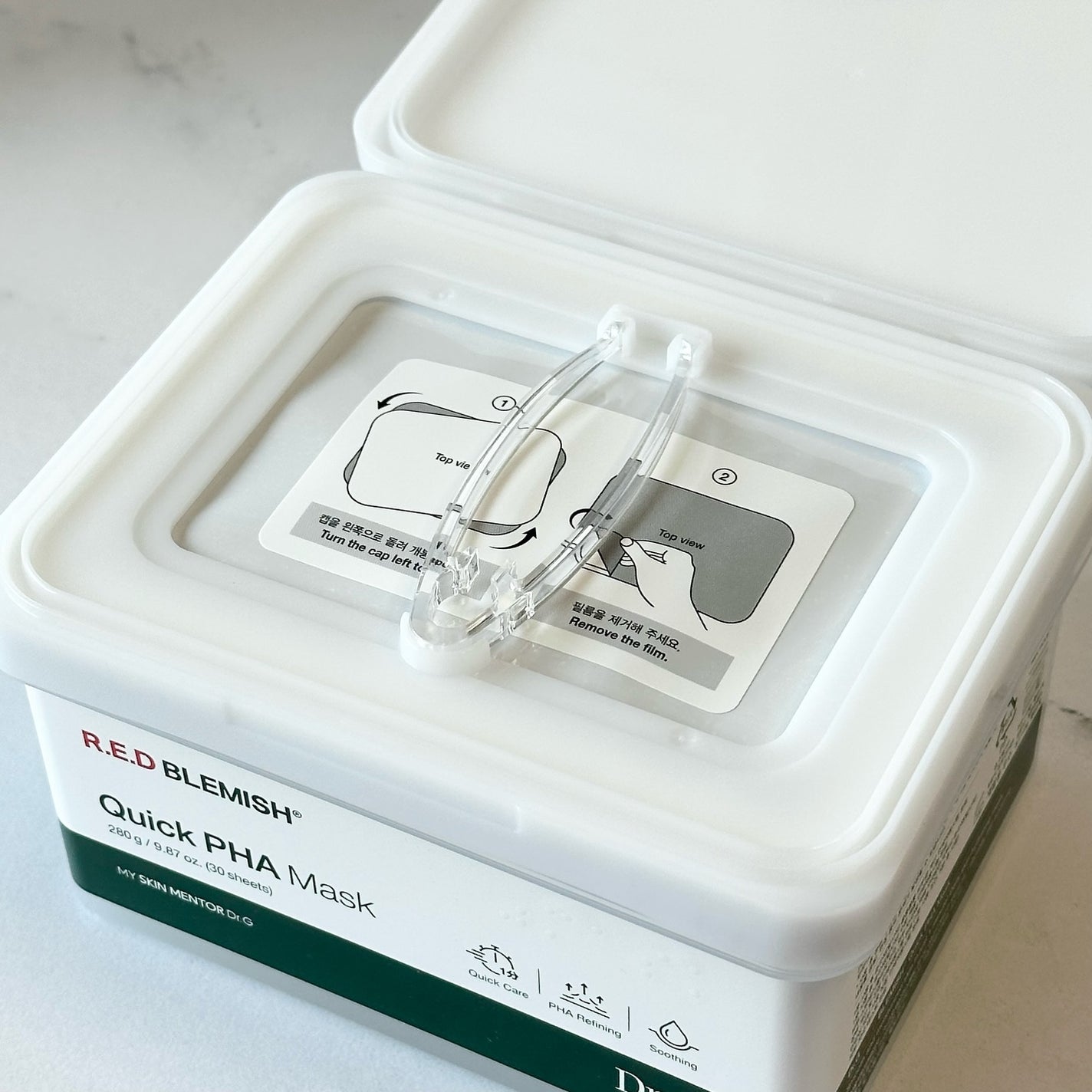 レッドブレミッシュクイックPHAシートマスク/Dr.G/シートマスク・パックを使ったクチコミ(5枚目)