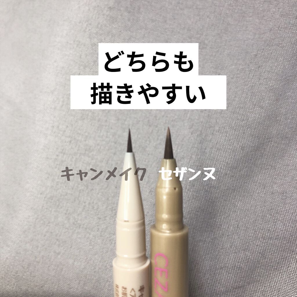 3wayスリムシェードライナー 02 アッシュブラウン/キャンメイク/リキッドアイライナーを使ったクチコミ（2枚目）