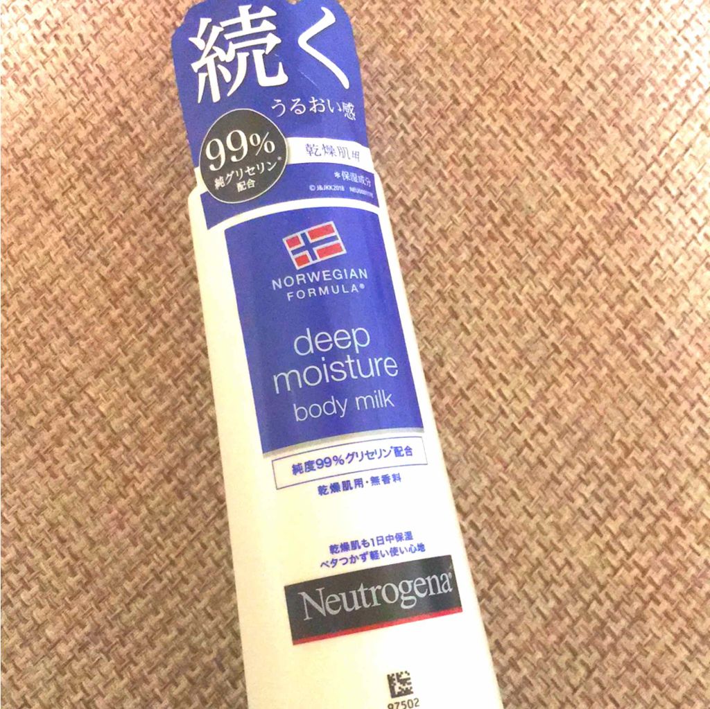 ノルウェー フォーミュラ ディープモイスチャー ボディミルク/Neutrogena/ボディミルクを使ったクチコミ(1枚目)