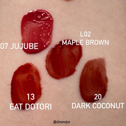 ジューシーラスティングティント/rom&nd/リップティントを使ったクチコミ(2枚目)