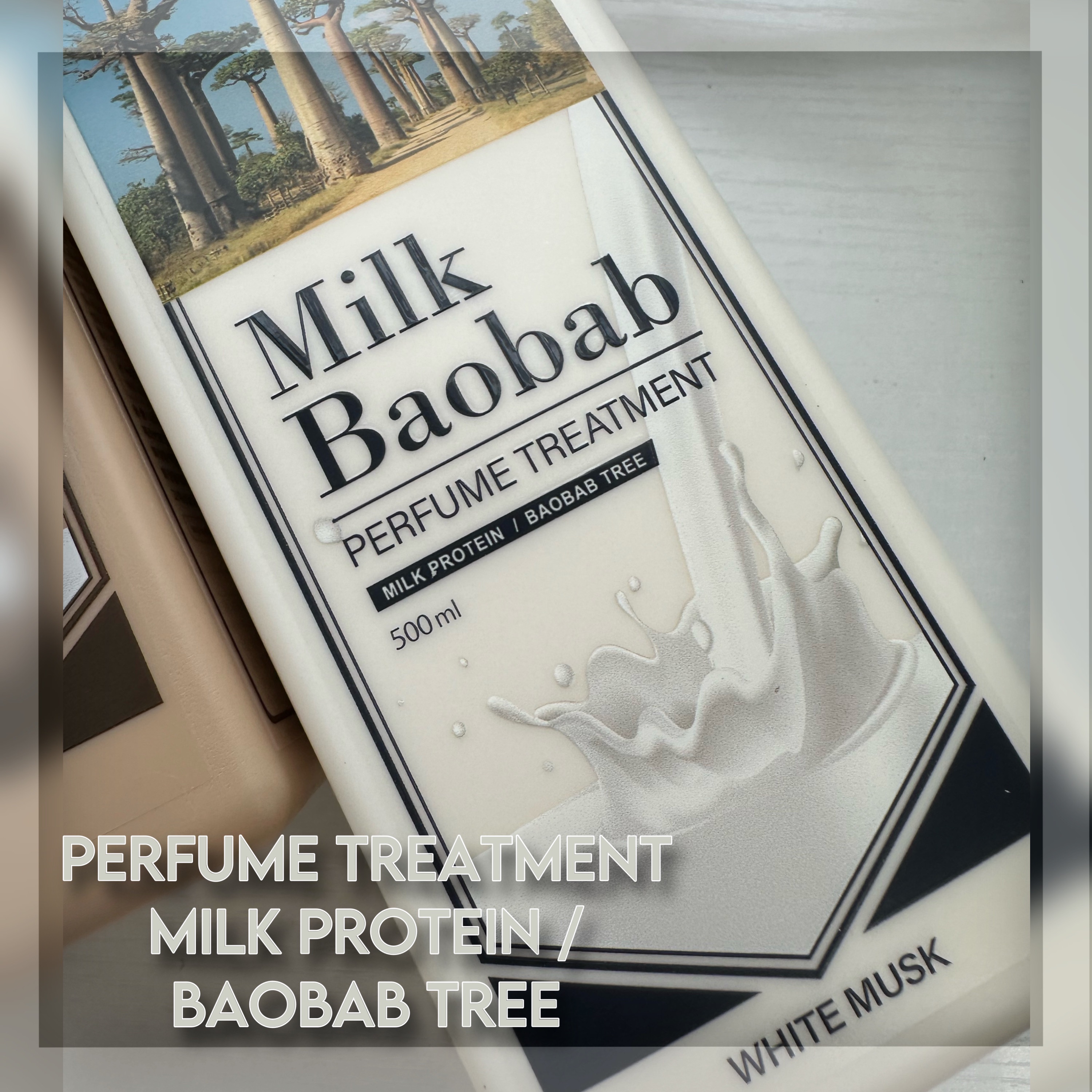 パフュームシャンプー/トリートメント (ホワイトムスク) シャンプー 500ml/ミルクバオバブ/市販シャンプーを使ったクチコミ（3枚目）