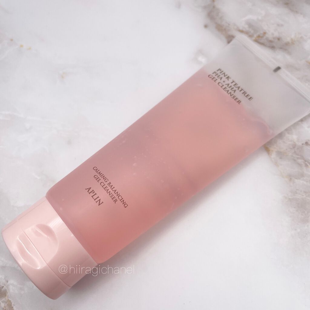 ピンクティーツリージェルクレンザー/APLIN/その他洗顔料を使ったクチコミ（2枚目）