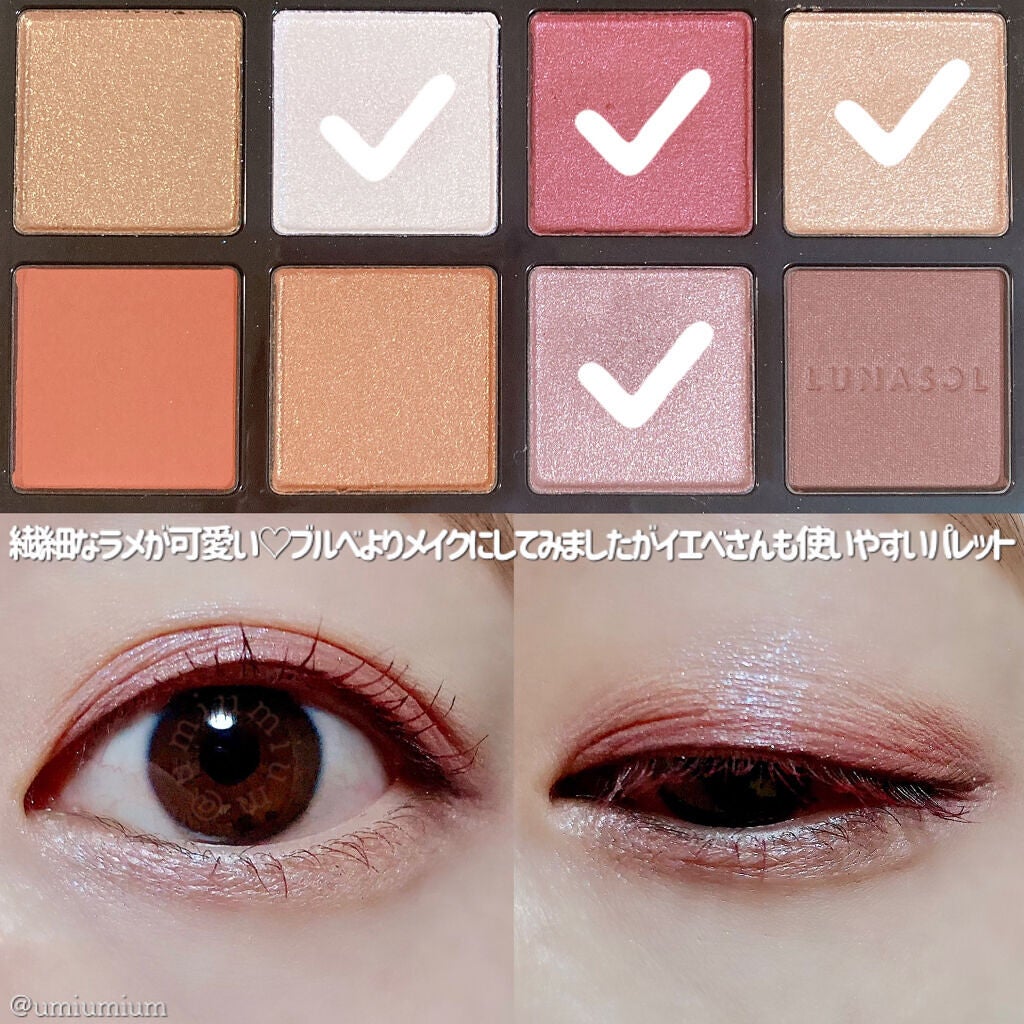 アイカラーレーション スペシャルエディション/LUNASOL/アイシャドウパレットを使ったクチコミ(5枚目)