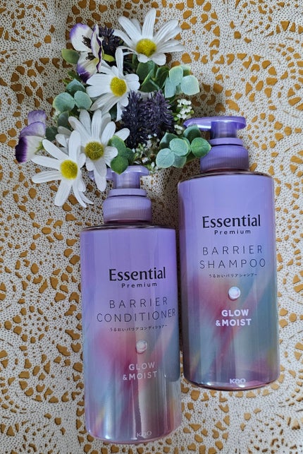 エッセンシャル プレミアム うるおいバリアシャンプー/コンディショナー グロウ&モイスト/エッセンシャル/市販シャンプーを使ったクチコミ(1枚目)