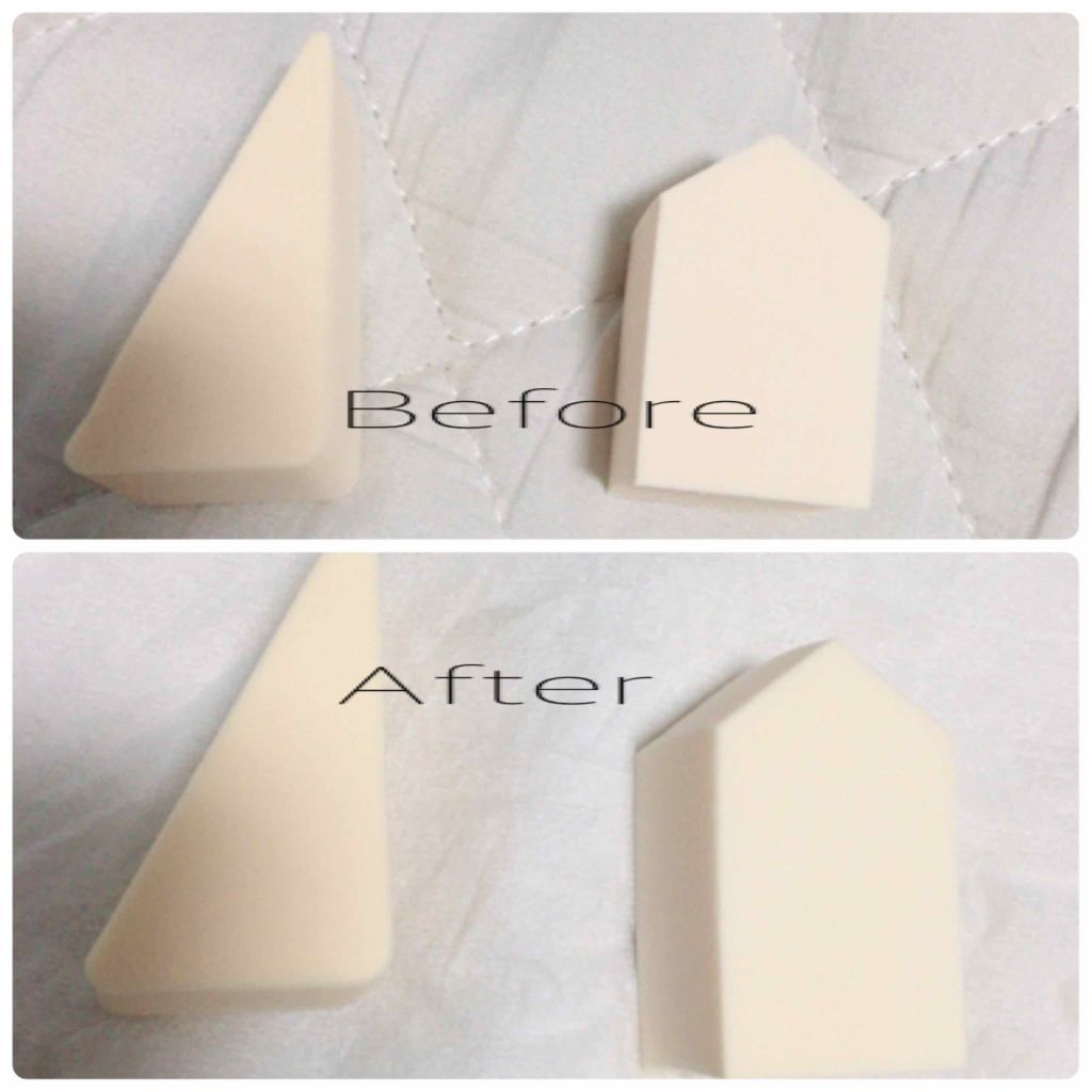 ぷっくりパフ ハウス型2P/セリア/パフ・スポンジを使ったクチコミ(2枚目)