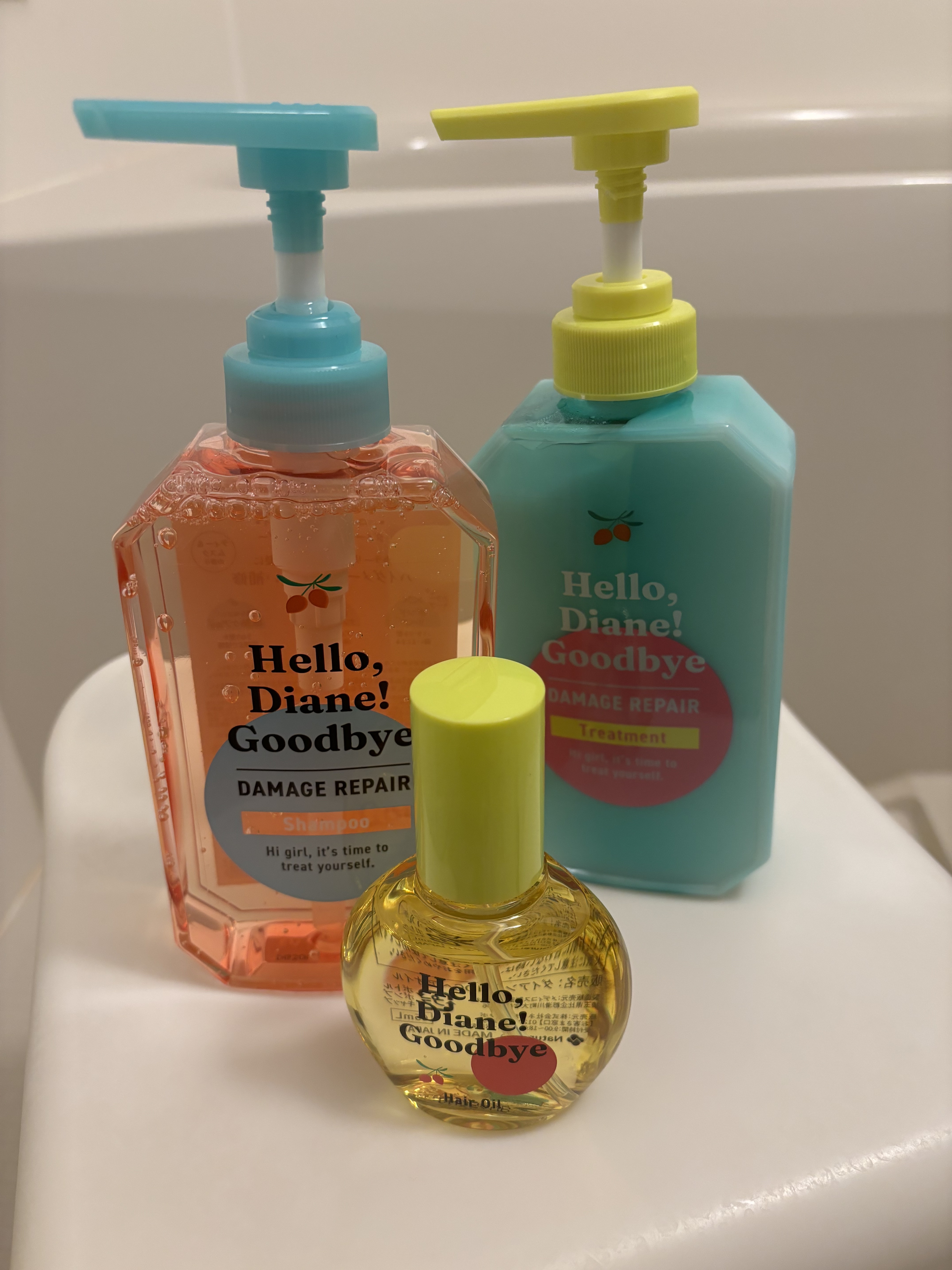 ハローダイアン グッバイ うるおい補修ヘアオイル/ダイアン/ヘアオイルを使ったクチコミ（1枚目）