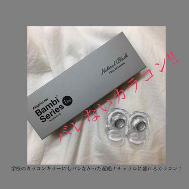 バンビシリーズ ワンデー ナチュラル Natural Black/AngelColor/ワンデー（１DAY）カラコンの画像