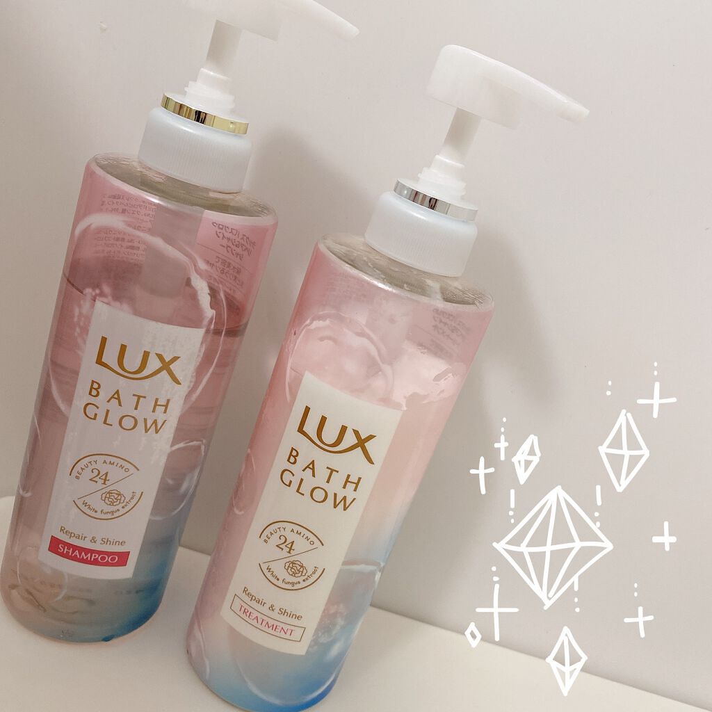バスグロウ リペア&シャイン シャンプー/トリートメント/LUX/シャンプー・コンディショナーを使ったクチコミ(1枚目)