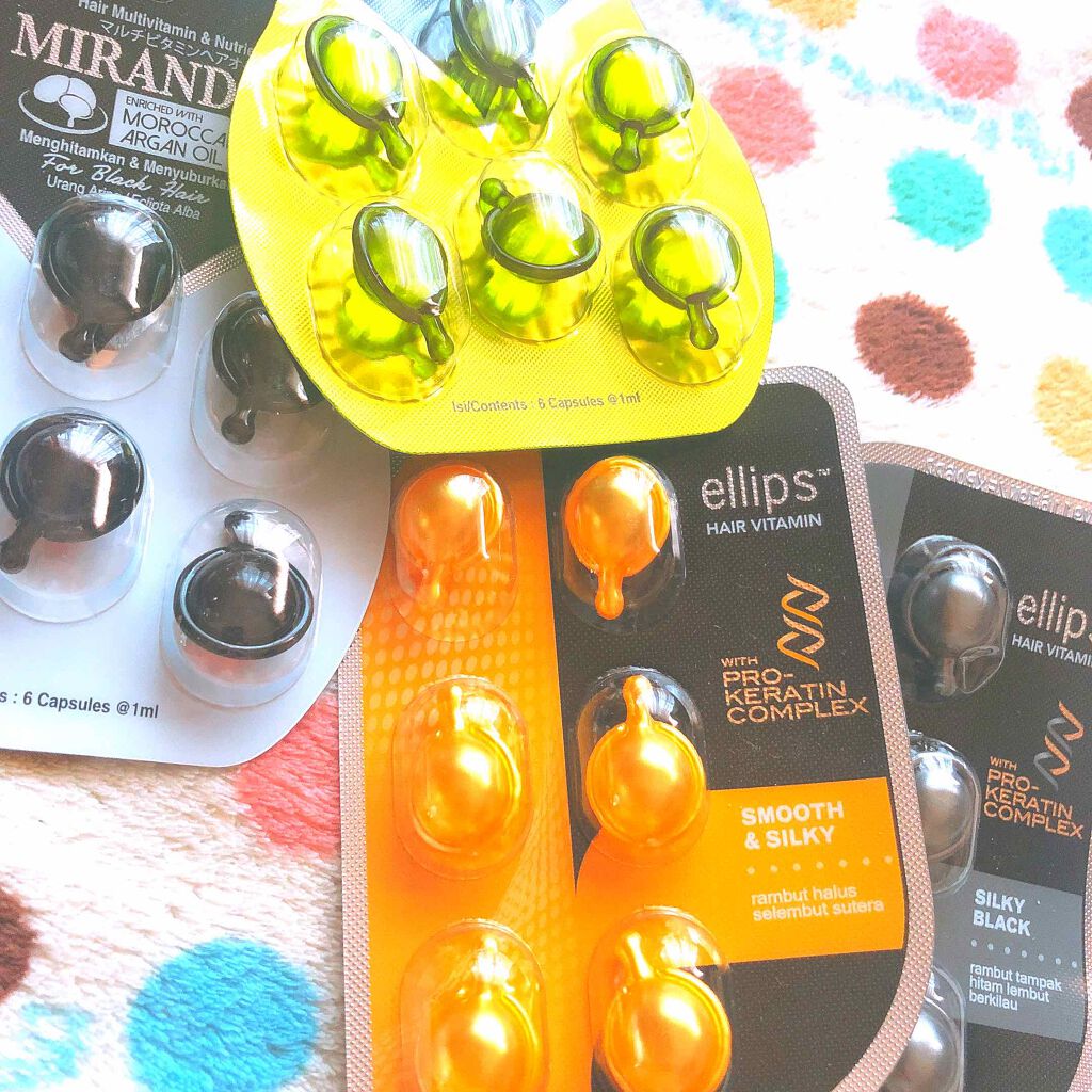 ヘアーオイル【シャイニーブラック】/ellips/ヘアオイルを使ったクチコミ(1枚目)