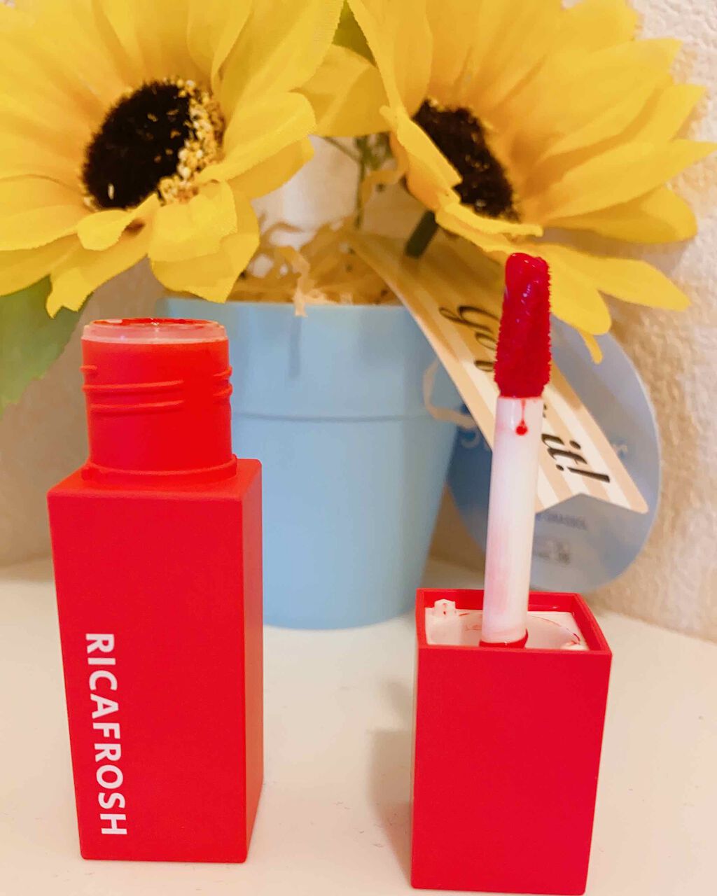 ジューシーリブティント/RICAFROSH/リップティントを使ったクチコミ（2枚目）