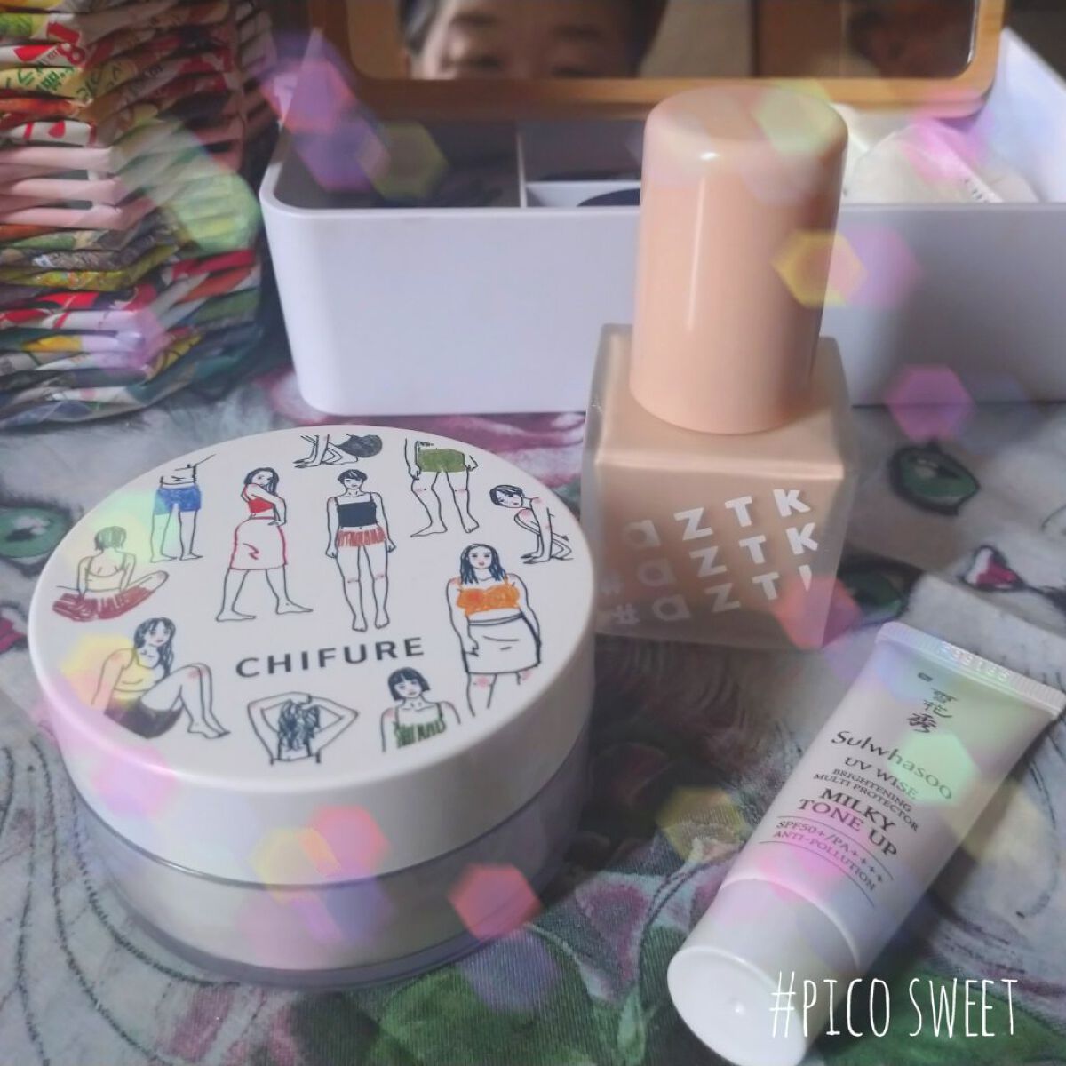 フェザータッチファンデーション 01 ナチュラルベージュ/aZTK/リキッドファンデーションを使ったクチコミ（1枚目）