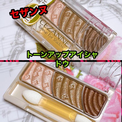 トーンアップアイシャドウ/CEZANNE/アイシャドウパレットを使ったクチコミ(1枚目)
