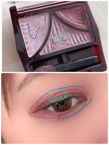 ジューシーピュアアイズ/キャンメイク/アイシャドウパレットを使ったクチコミ(7枚目)