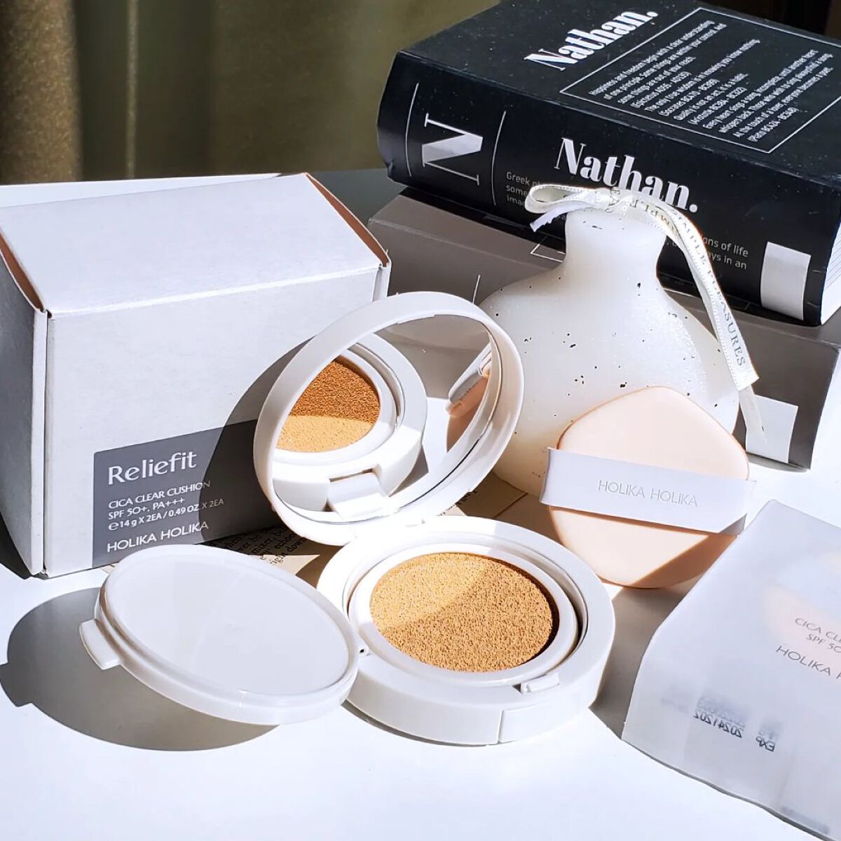 Reliefit CICA CLEAR CUSHION/HOLIKA HOLIKA/クッションファンデーションを使ったクチコミ（3枚目）