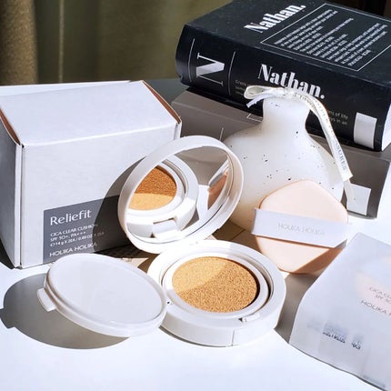 Reliefit CICA CLEAR CUSHION/HOLIKA HOLIKA/クッションファンデーションを使ったクチコミ(3枚目)