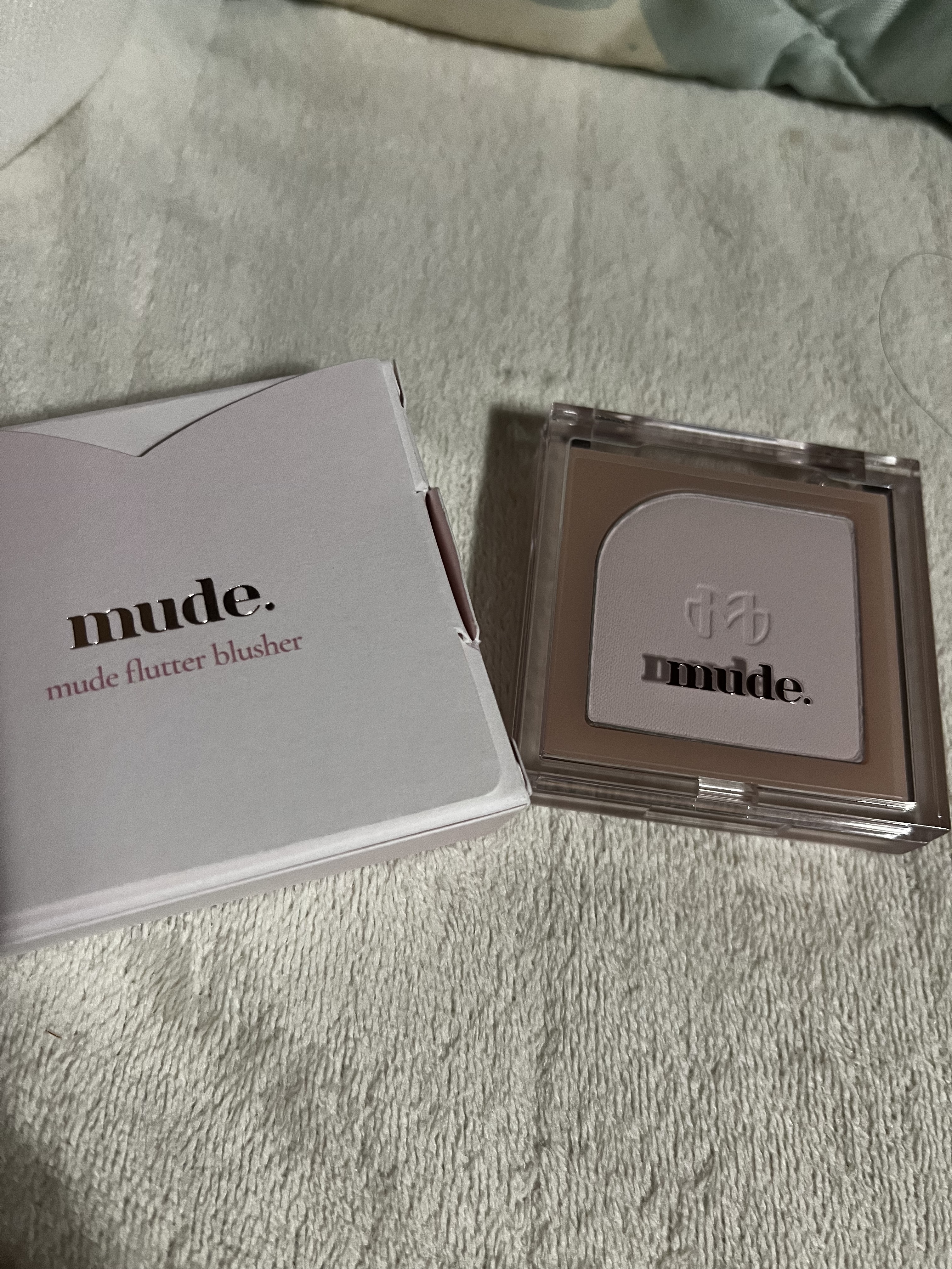 フラッターブラッシャー 00 シースルーベール/mude/パウダーチークを使ったクチコミ（1枚目）