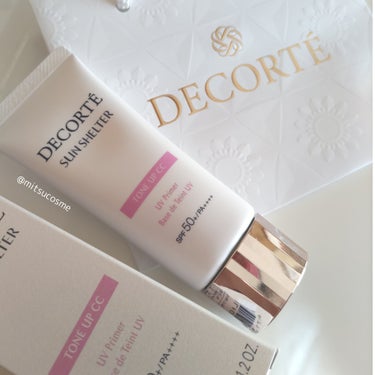 はじめてのDECORTÉ。

＼正直レビュー！／

デパコスの中でもお手頃価格！！

────────────────
DECORTÉ サンシェルター 
マルチ プロテクション トーンアップＣＣ
10ラ