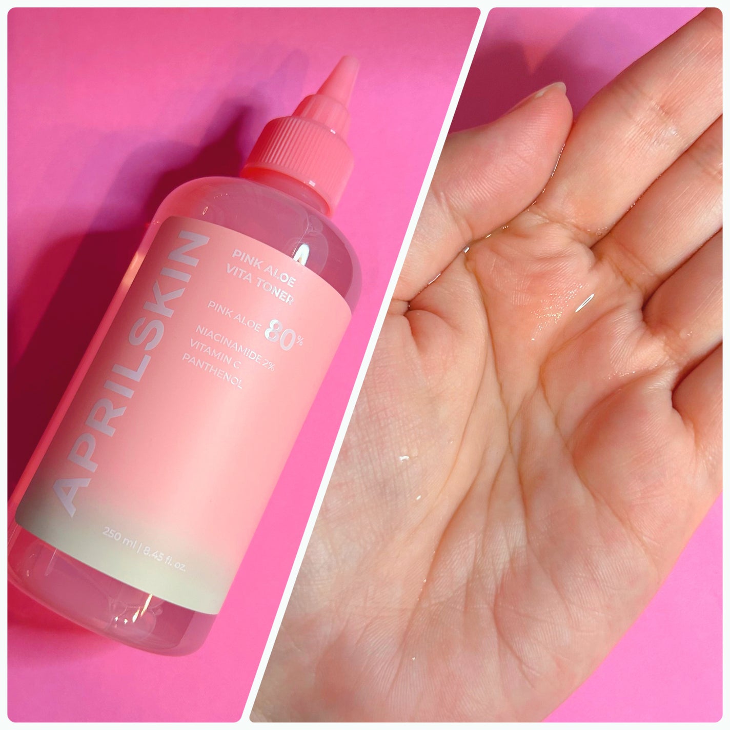 ピンクアロエビタトナー/APRILSKIN/化粧水を使ったクチコミ(3枚目)