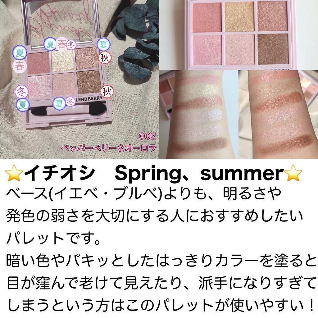 オーラクリエイション/BLEND BERRY/アイシャドウパレットを使ったクチコミ(3枚目)
