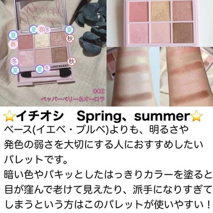 オーラクリエイション/BLEND BERRY/アイシャドウパレットを使ったクチコミ(3枚目)