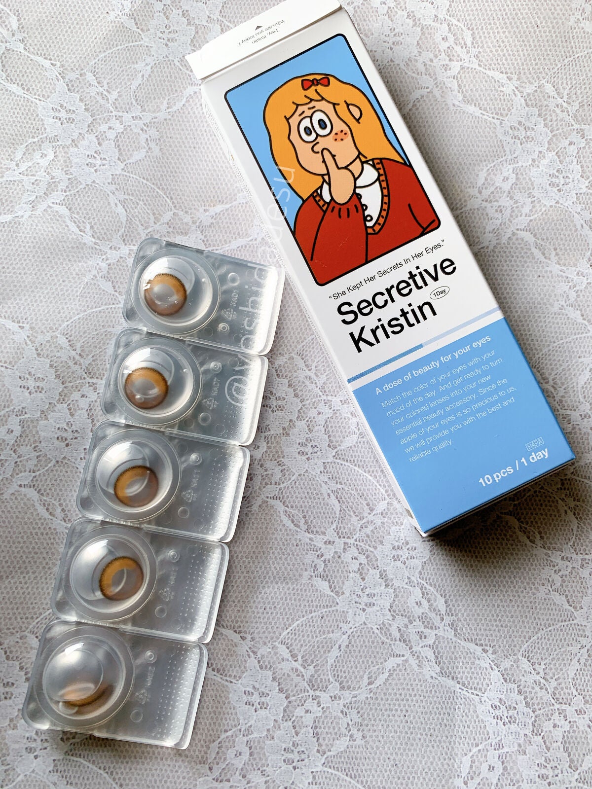 Secretive Kristen 1day/Hapa kristin/ワンデー(1DAY)カラコンを使ったクチコミ(1枚目)